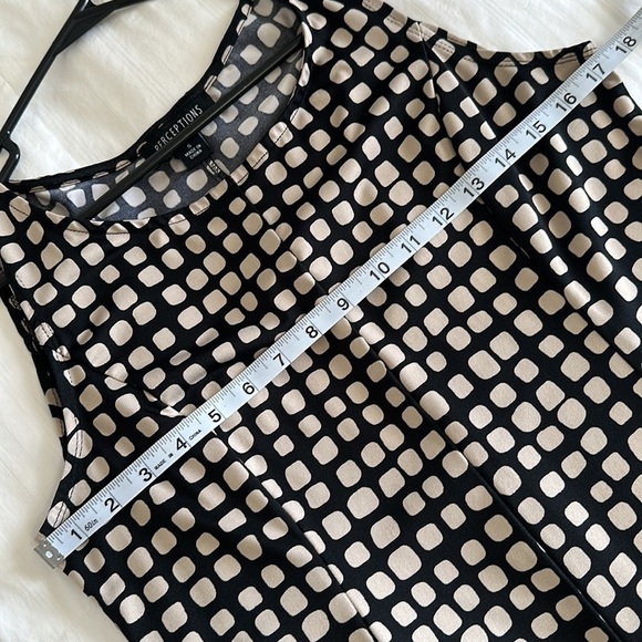 Perceptions New York Sleeveless Dress Black & Taupe Color Size Small - Picture 9 of 10